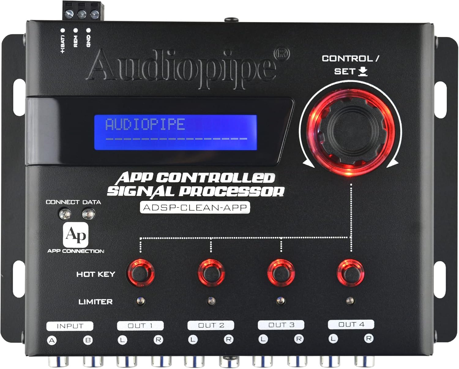 Audiopipe - ADSP-Clean-APP Digital Signal Processor with Remote Mobile Application Control