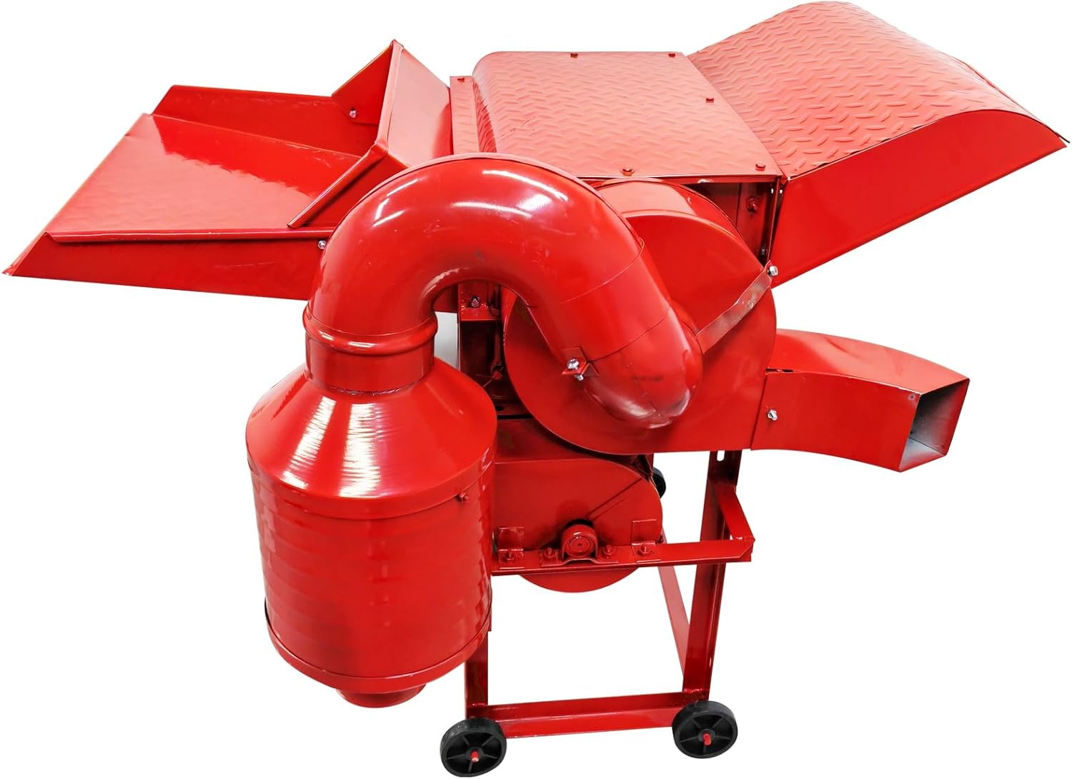 Rice and Wheat Thresher Machine with Blower Grain Huller Peeler for Rice, Beans, Barley, Soybean,Sorghum 220V 2.2KW 300-600kg/h
