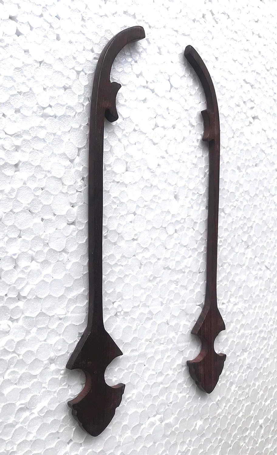 1 Pair Professional Sheesham Santoor Sticks Special Sharp Edge Seasoned