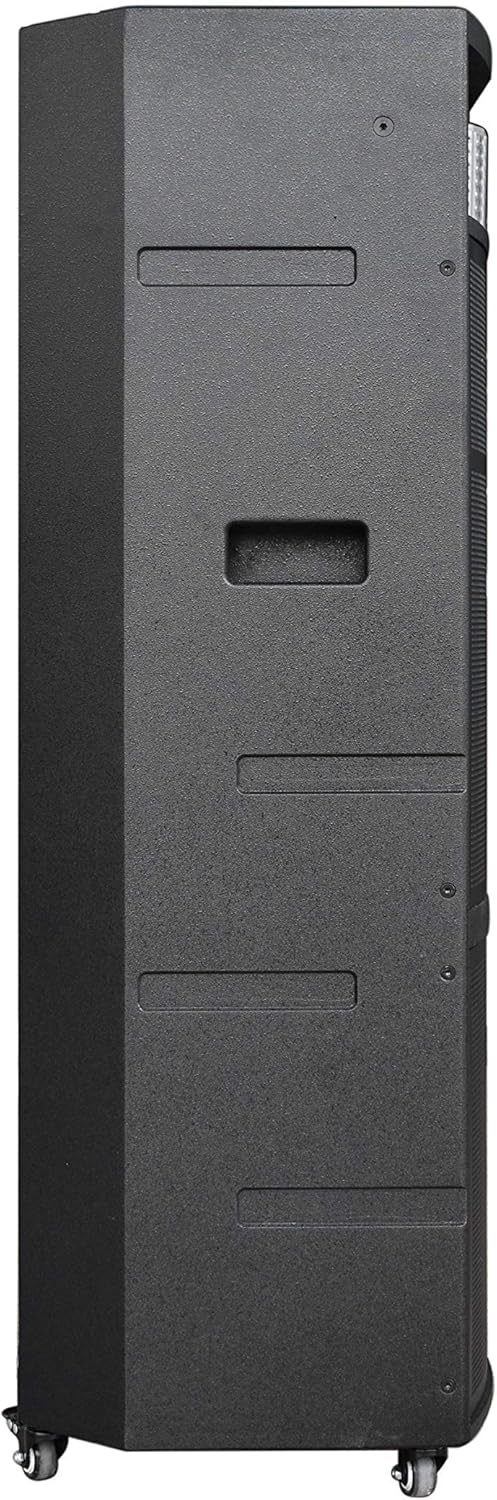 Super Bass Portable Bluetooth Wireless Karaoke Speaker with Two Wireless Microphones, USB, SD, FM, IDOLmain IPS-DJ07 II with Multi-Effect DJ Light