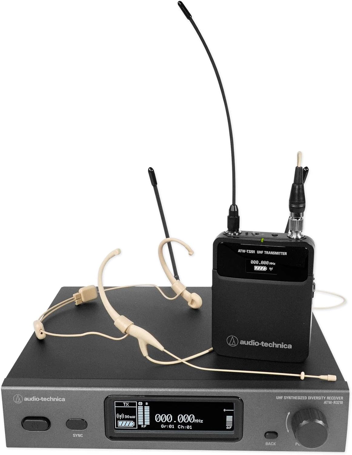 Audio-Technica 3000 Series Wireless System Wireless Microphone (ATW-3211/892-THDE2)