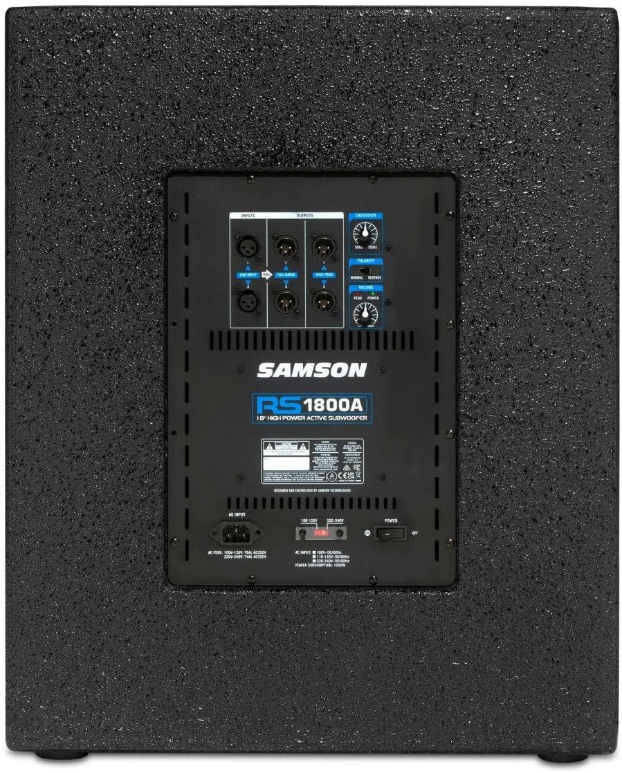 SAMSON RS1800A 1000w Active Subwoofer