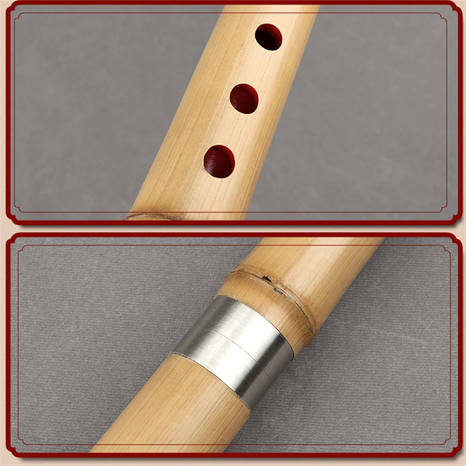 TSTS Chinese Bamboo Flute Chinese Bamboo Flute Traditional Woodwind Musical Instrument Vertical Bamboo Flute Xiao G/F Key for Beginner (Color : F Key)