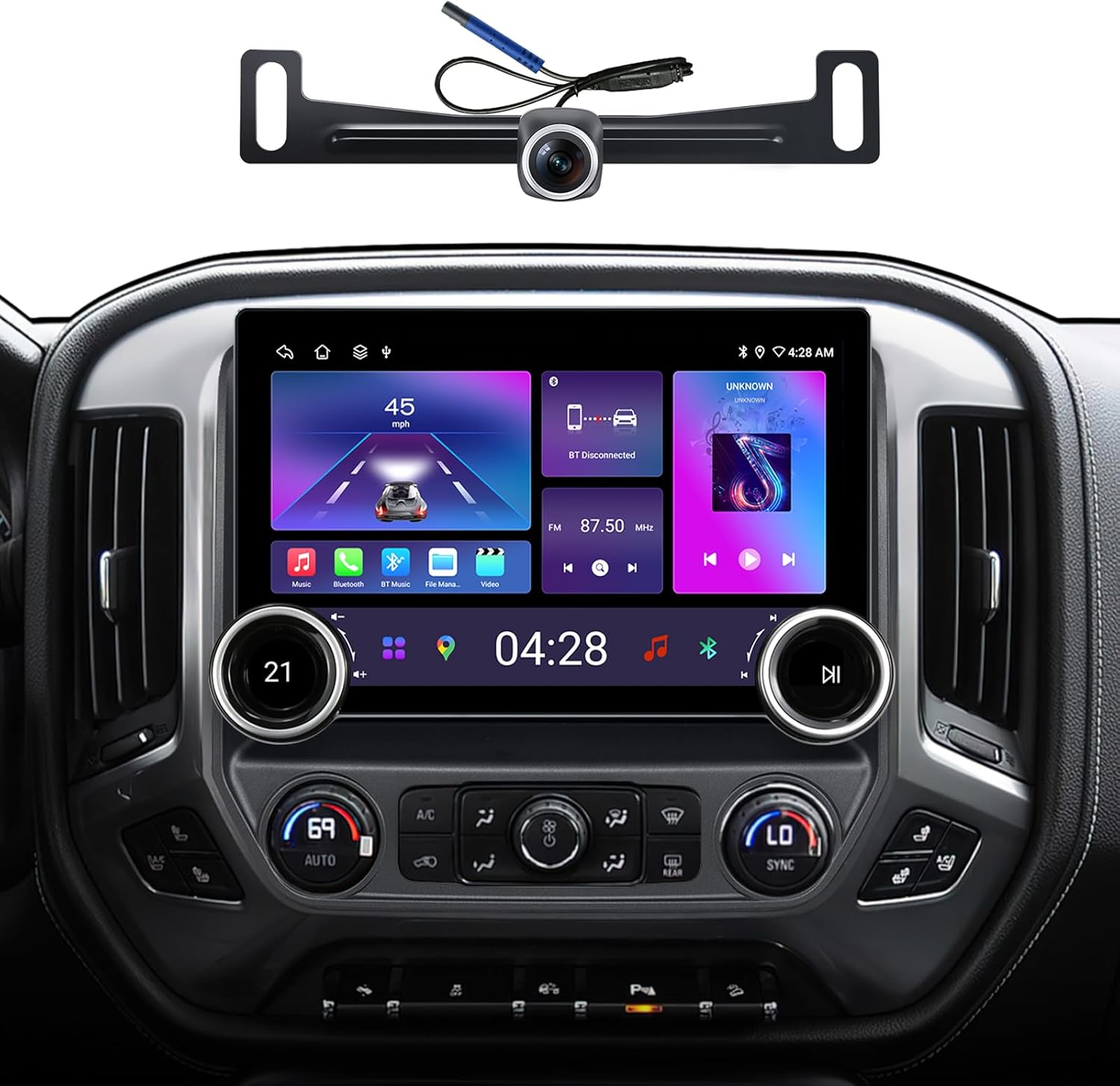 for Chevy Silverado1500 Radio GMC Sierra 2014-2018 Car Stereo Upgrade| Wireless CarPlay Android Auto| 2K 11.5
