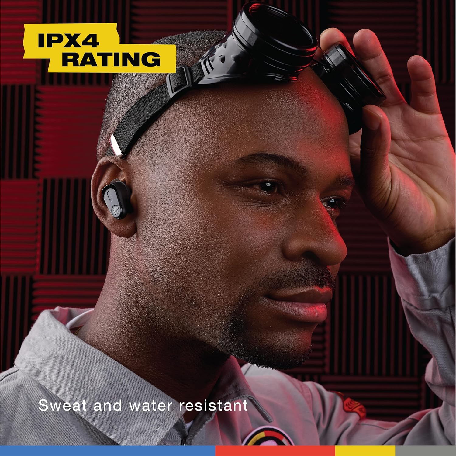 Skullcandy Method 360 ANC Wireless Earbuds, Sound by Bose, Bluetooth Headphones, Premium Noise Cancelling, Up to 40 Hrs Battery, Sweat and Water Resistant, Microphone for iPhone Android - True Black