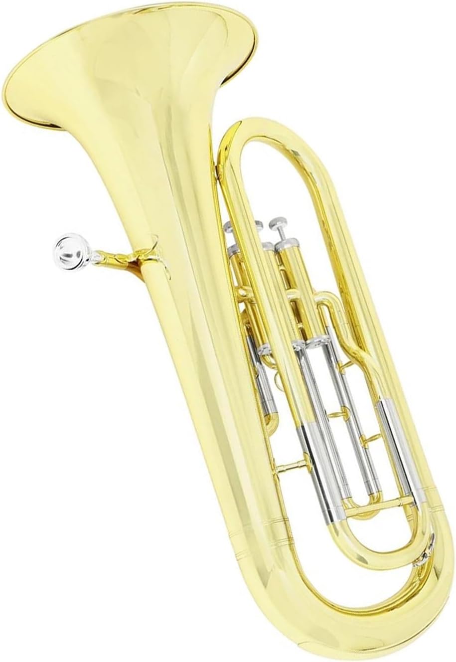 Bb Euphonium 3 Key Vertical Valve Gold Lacquer Case Euphonium All-brass Instrument