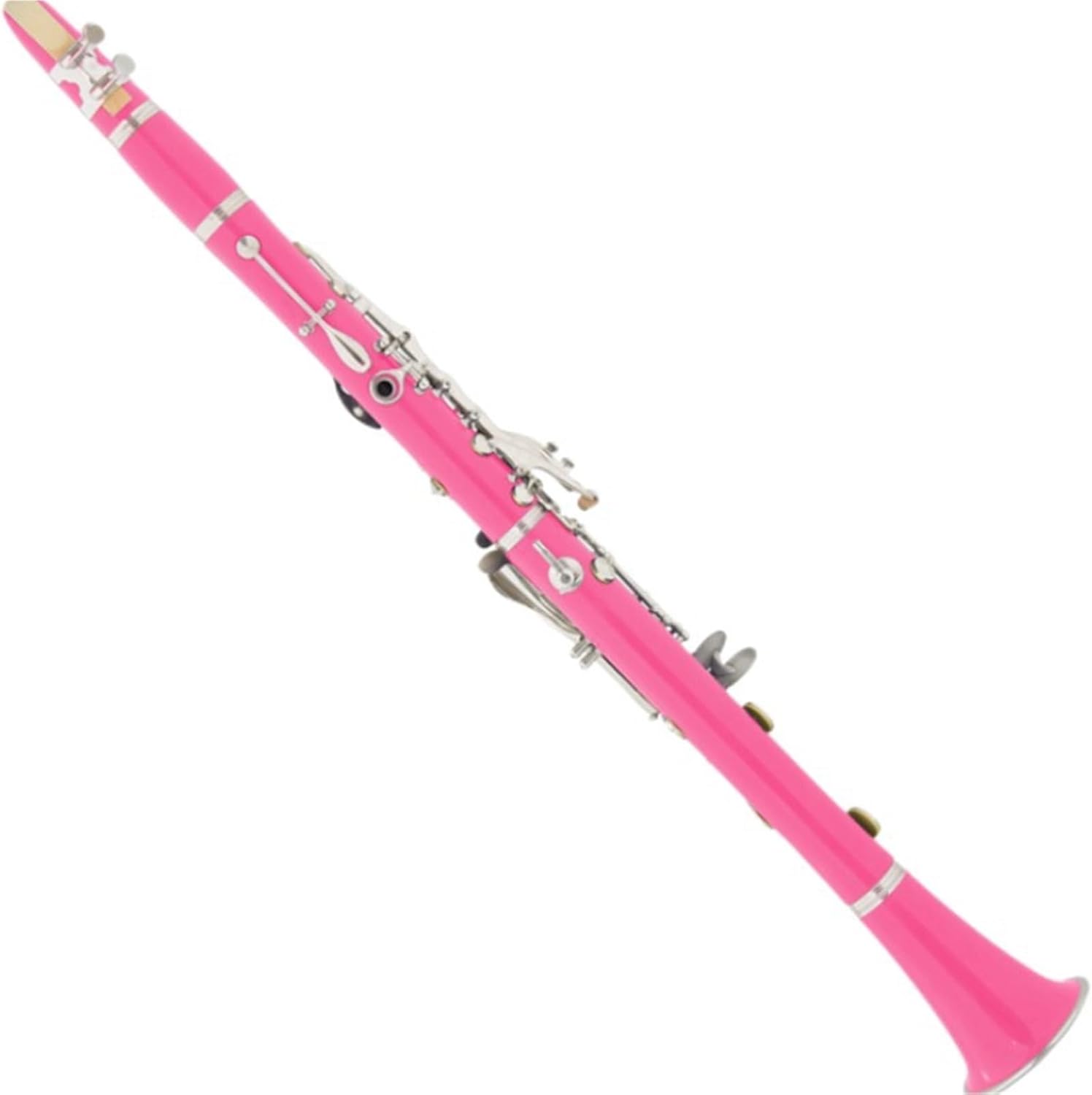 Silver Clarinet Clarinet in B flat major playing wind instruments(Pink)