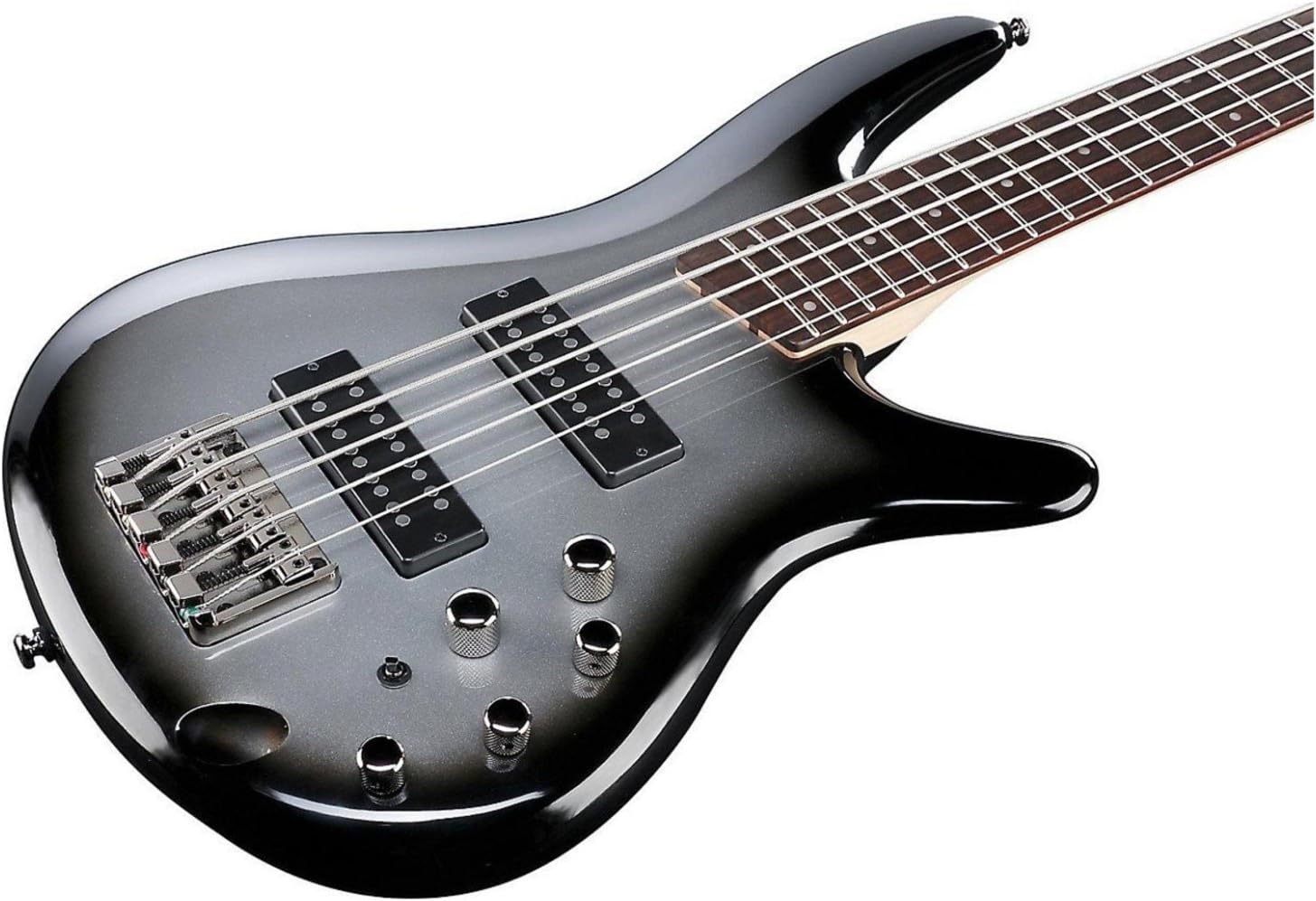 Ibanez Standard SR305E 5-string Bass Guitar - Metallic Silver Sunburst