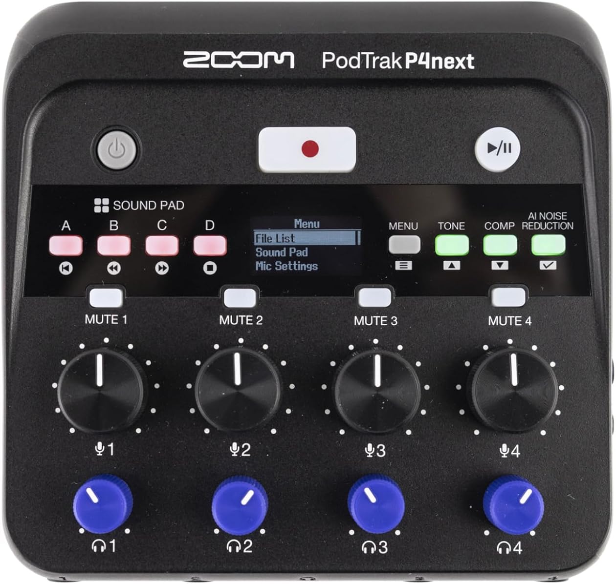 Zoom PodTrak P4next Podcast Recorder