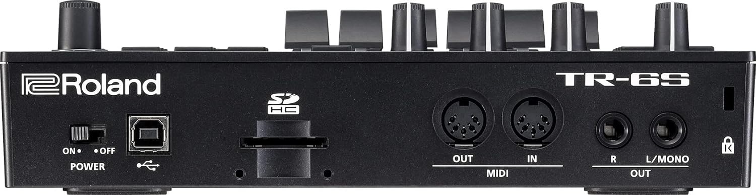 Roland TR-6S Rhythm Performer Compact Drum Machine Bundle with MIDI Cable