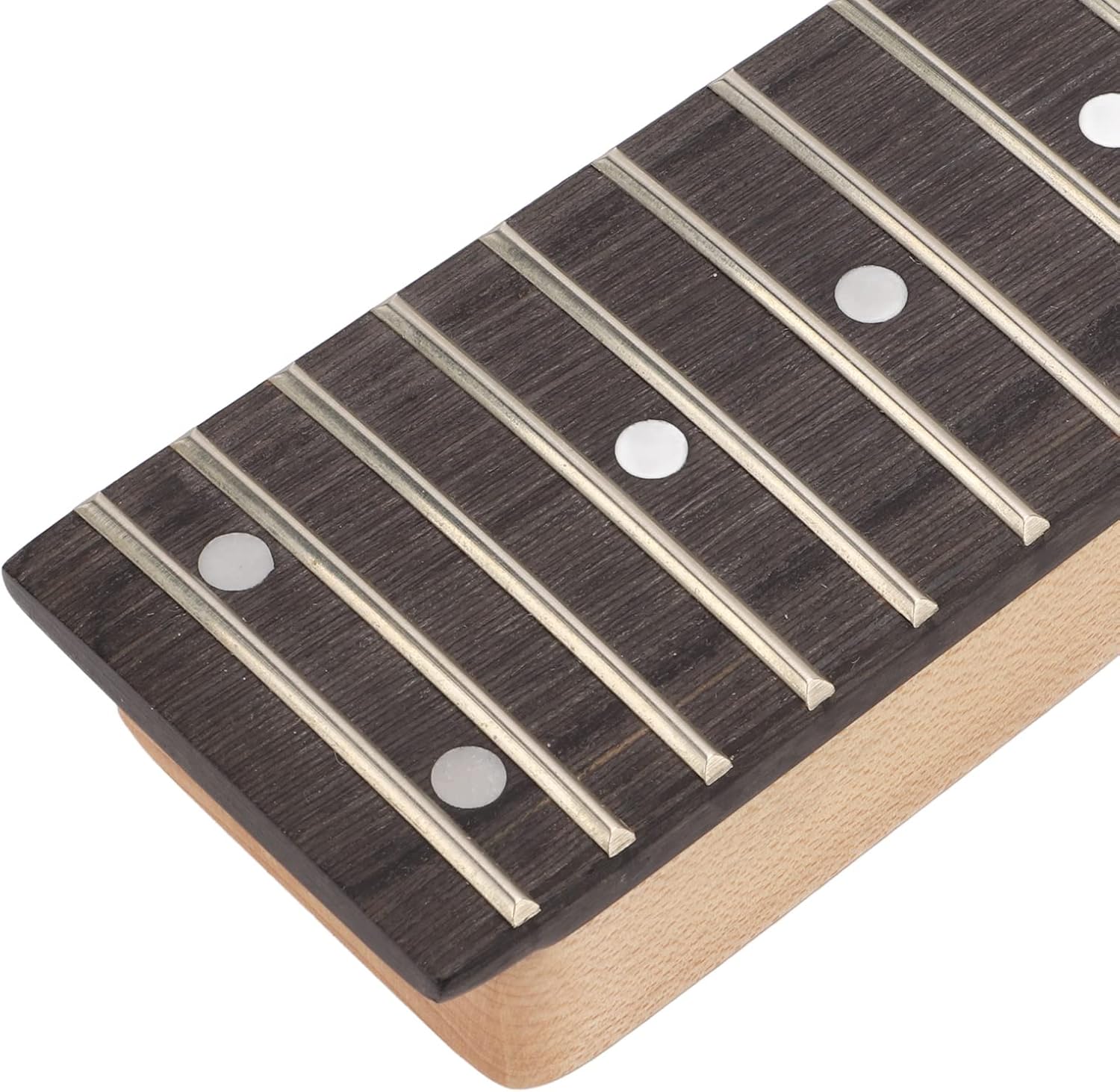 Guitar Neck, Headless Electric Guitar Neck Matte 25 Fret Guitar Stem Rosewood Fingerboard Maple Neck