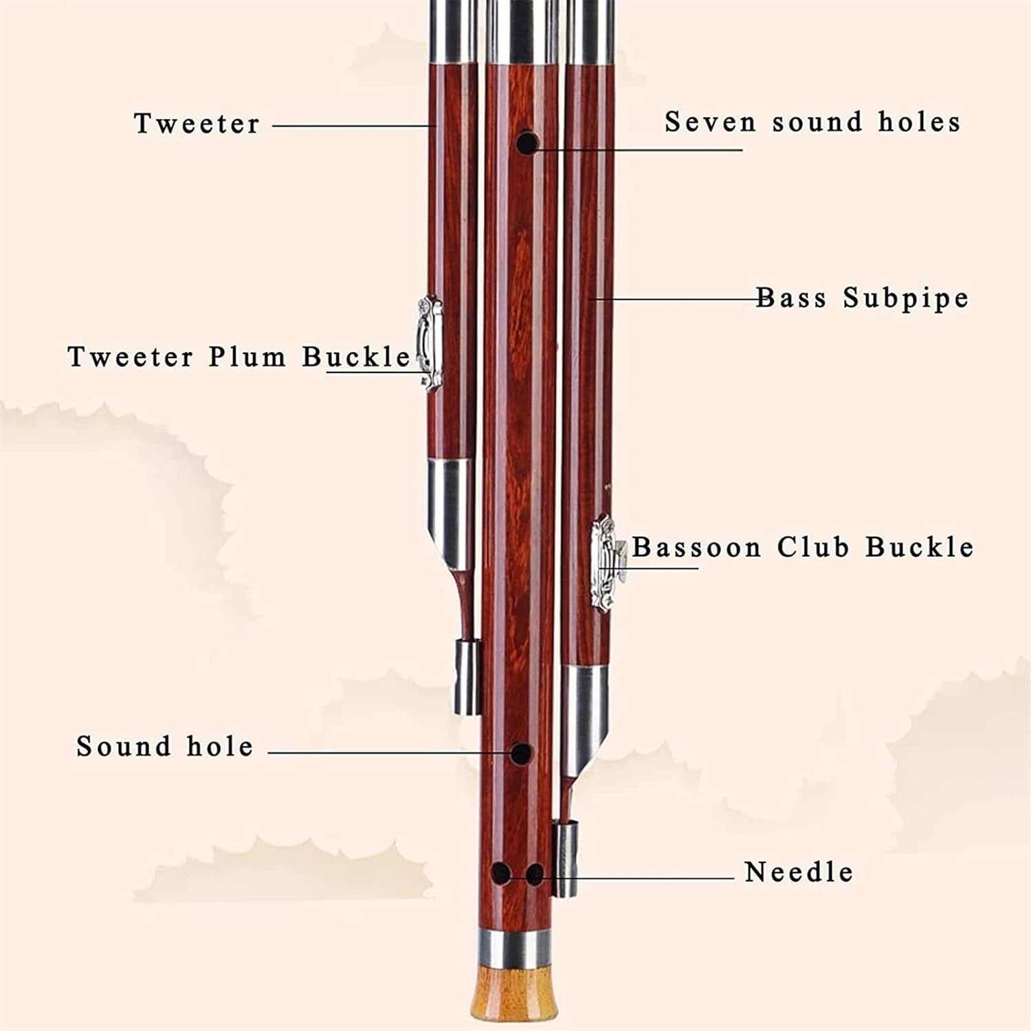FLFL Hulusi Hulusi Flute Professional Performance Type Instrument (Color : Bb Key)