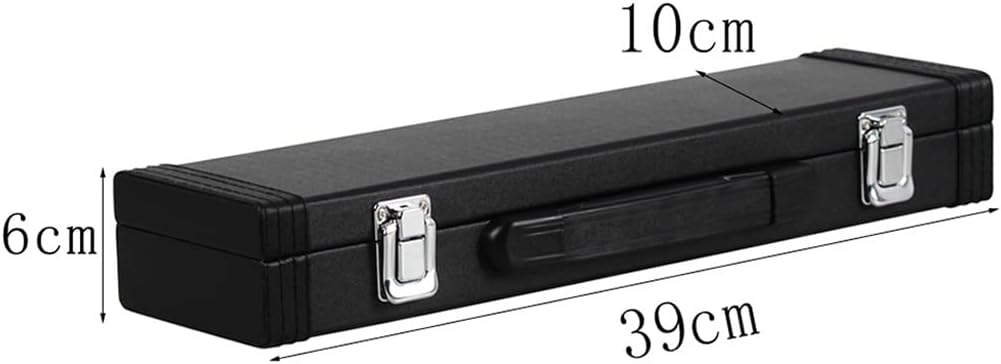 Gold-plated Silver Keys 16 Holes Flute Woodwind Instrument Closed Hole E Key Concert Flute with Box Music Accessories