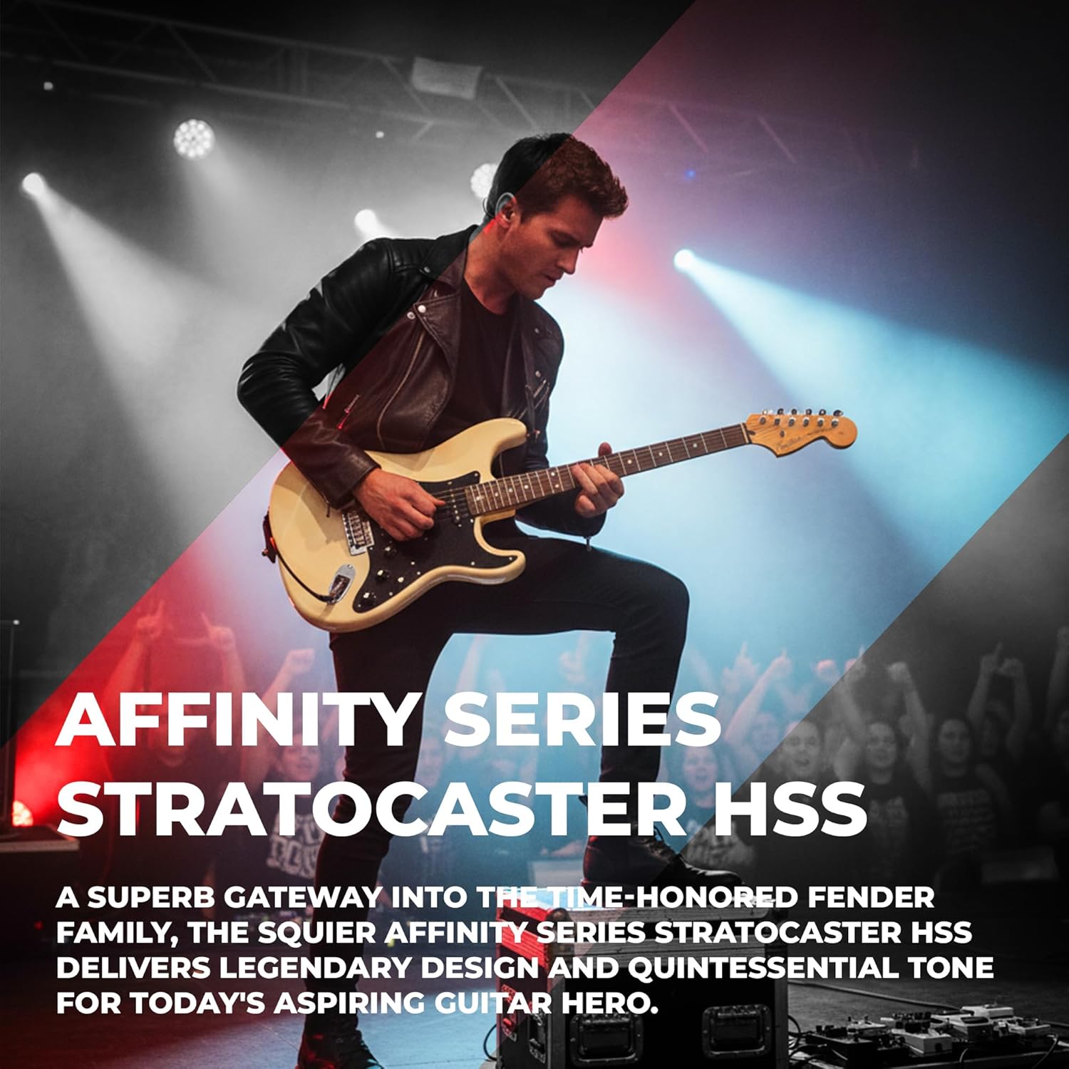 Fender Squier Affinity Stratocaster HSS Electric Guitar - Olympic White