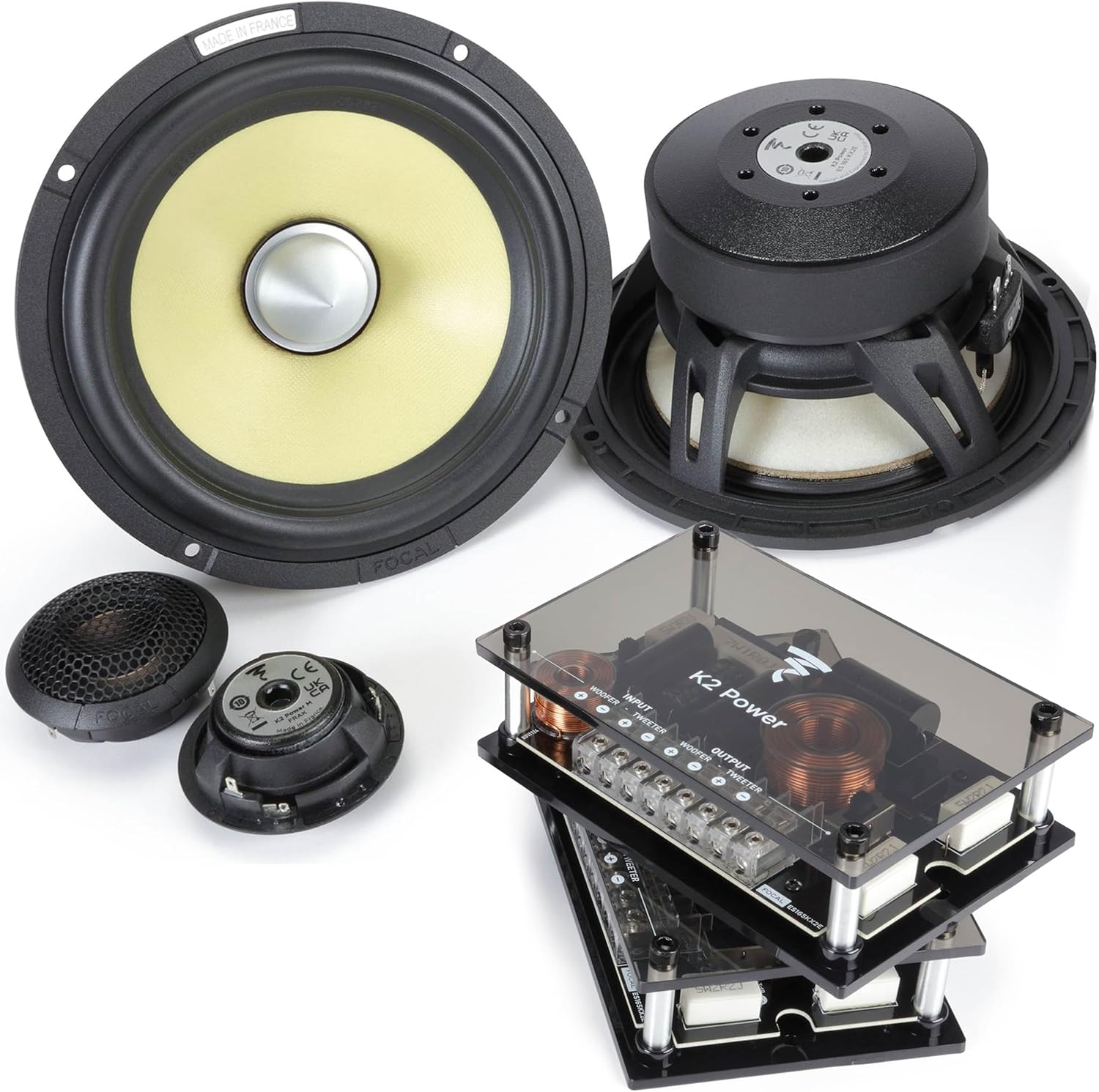Focal K2 Power 165 KRX2 6.5-Inch High Power 2-Way Component Speaker Kit