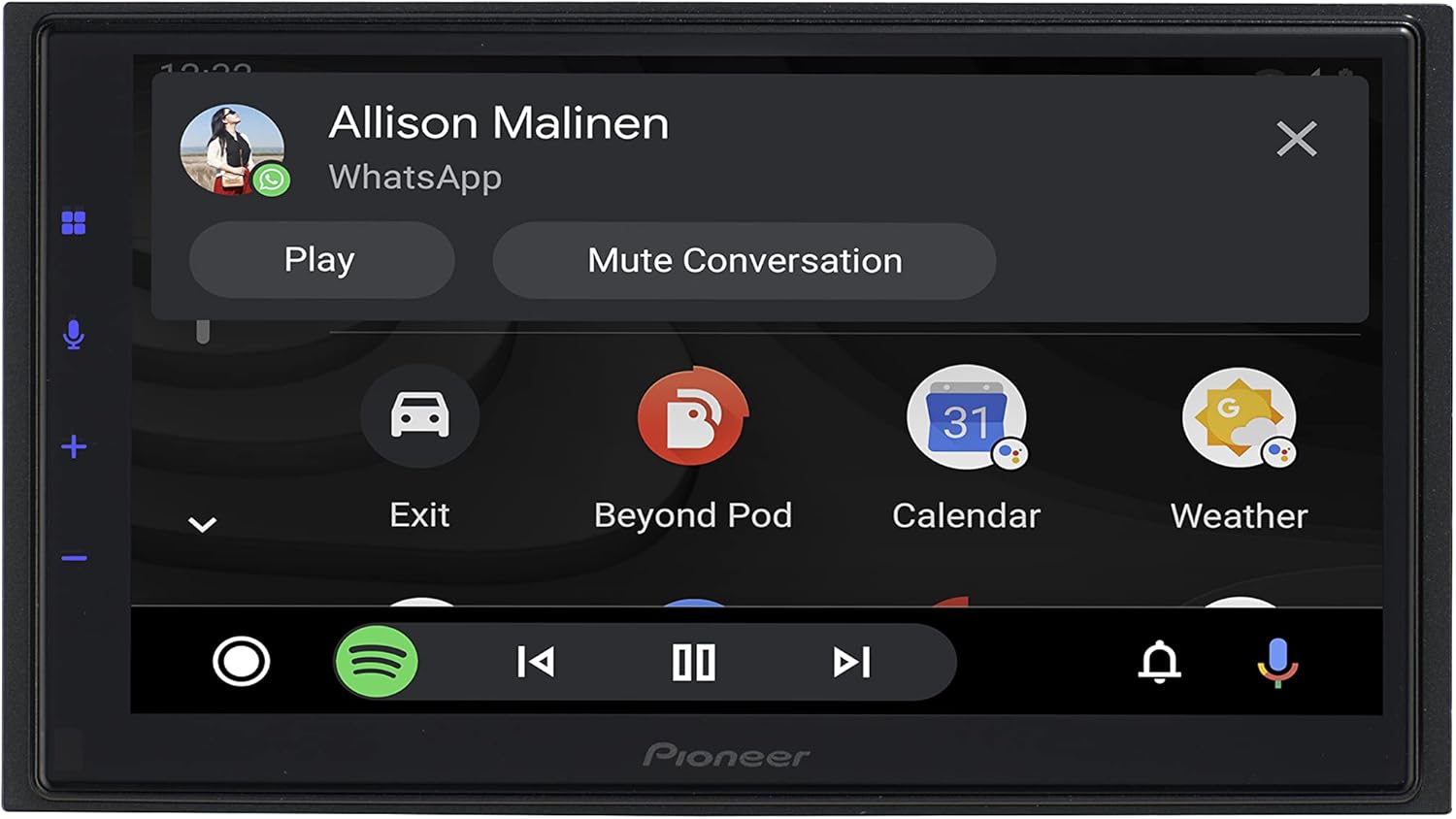 Pioneer DMH-WC5700NEX 6.8'' Car Stereo, Multimedia Receiver with Wireless or Wired Apple CarPlay, Android Auto, Hands-Free Bluetooth, SiriusXM Ready(No CD) (Renewed), Black