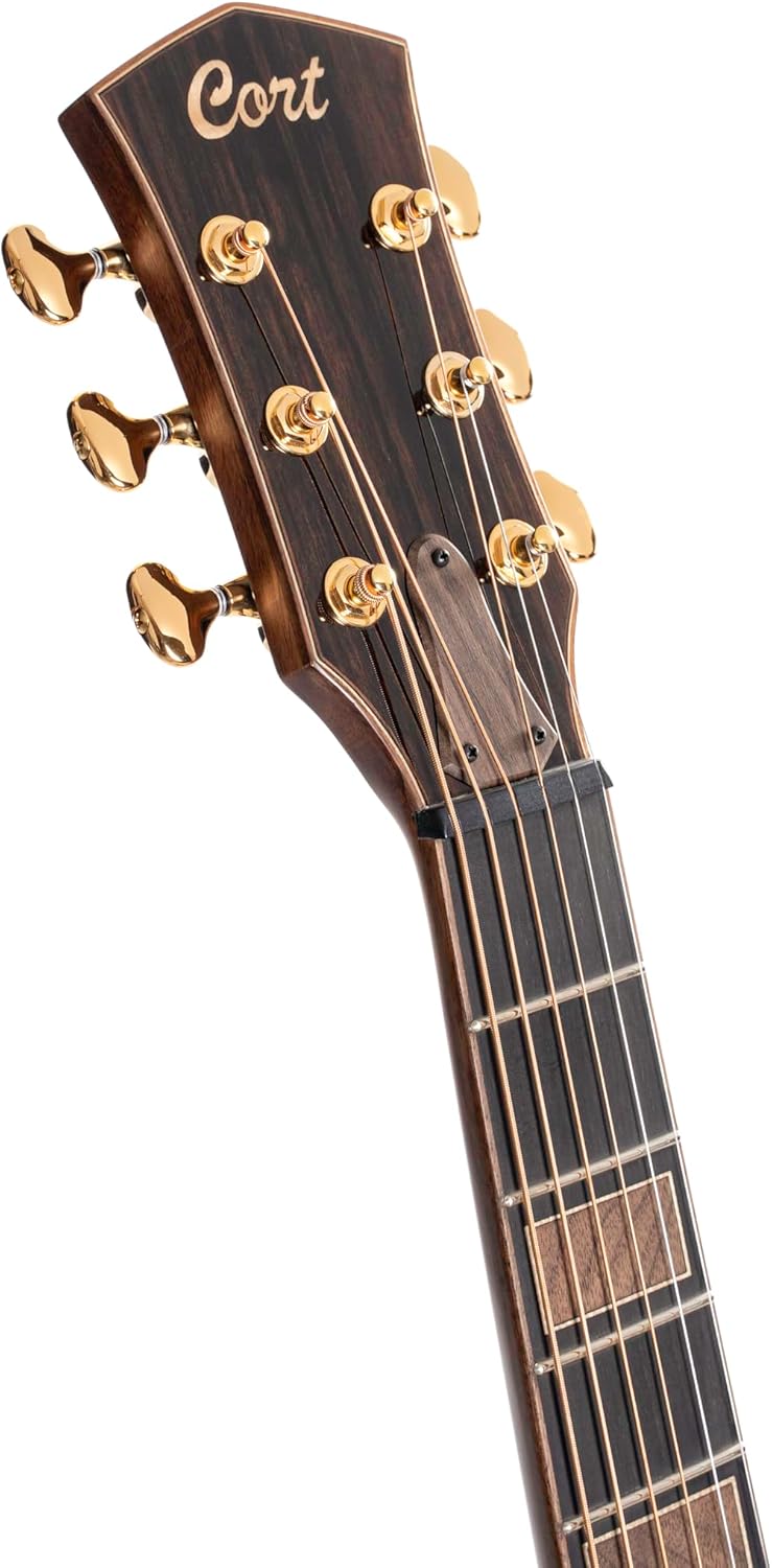 Cort Masterpiece Series Modern Black A/E Guitar With Case