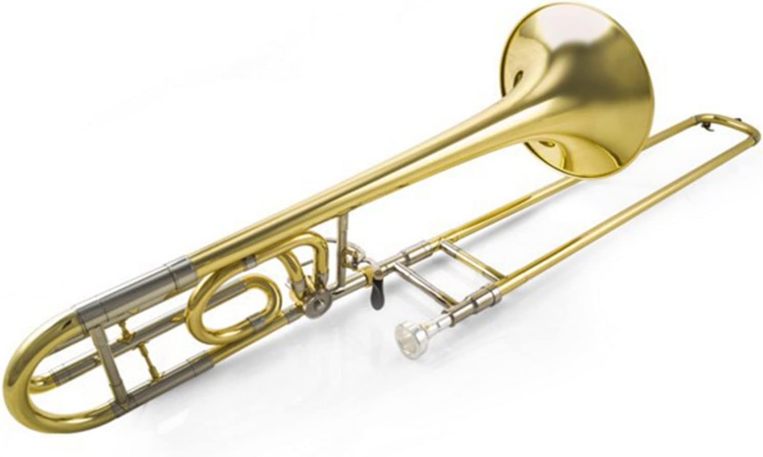 TSTS Professional Phosphor Bronze Tenor Trombone Trombone B Flat to F Tune Trombone Musical Instrument Beginner Trombone (Color : 1)