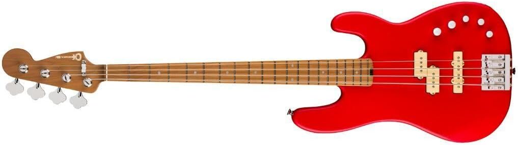 Charvel Pro-Mod San Dimas Bass PJ IV MAH Electric Bass - Satin Ferrari Red