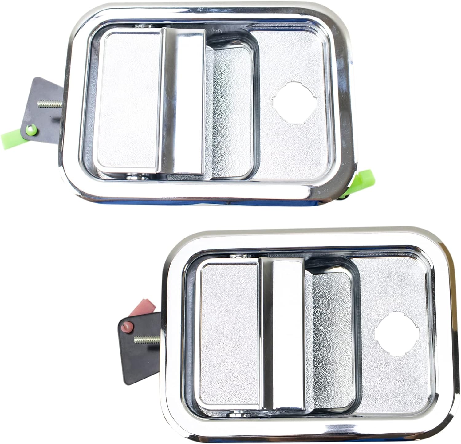 TRQ Left and Right Exterior Door Handle Set Drivers Side Compatible with 2005-2014 Freightliner Argosy 2005-2011 Century Class 2003-2011 Columbia 2005-2012 Coronado