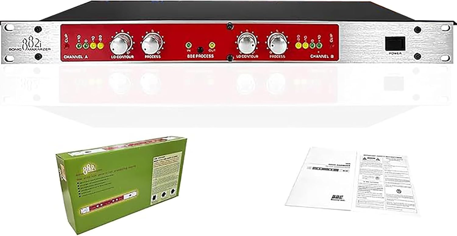 882I Professional Audio Enhancer, Sound Exciter Maximizer, Podcast Equipment Processor, Studio Mixer Vocal Effects Processor for House Karaoke, Stage, Live Broadcast,Performance