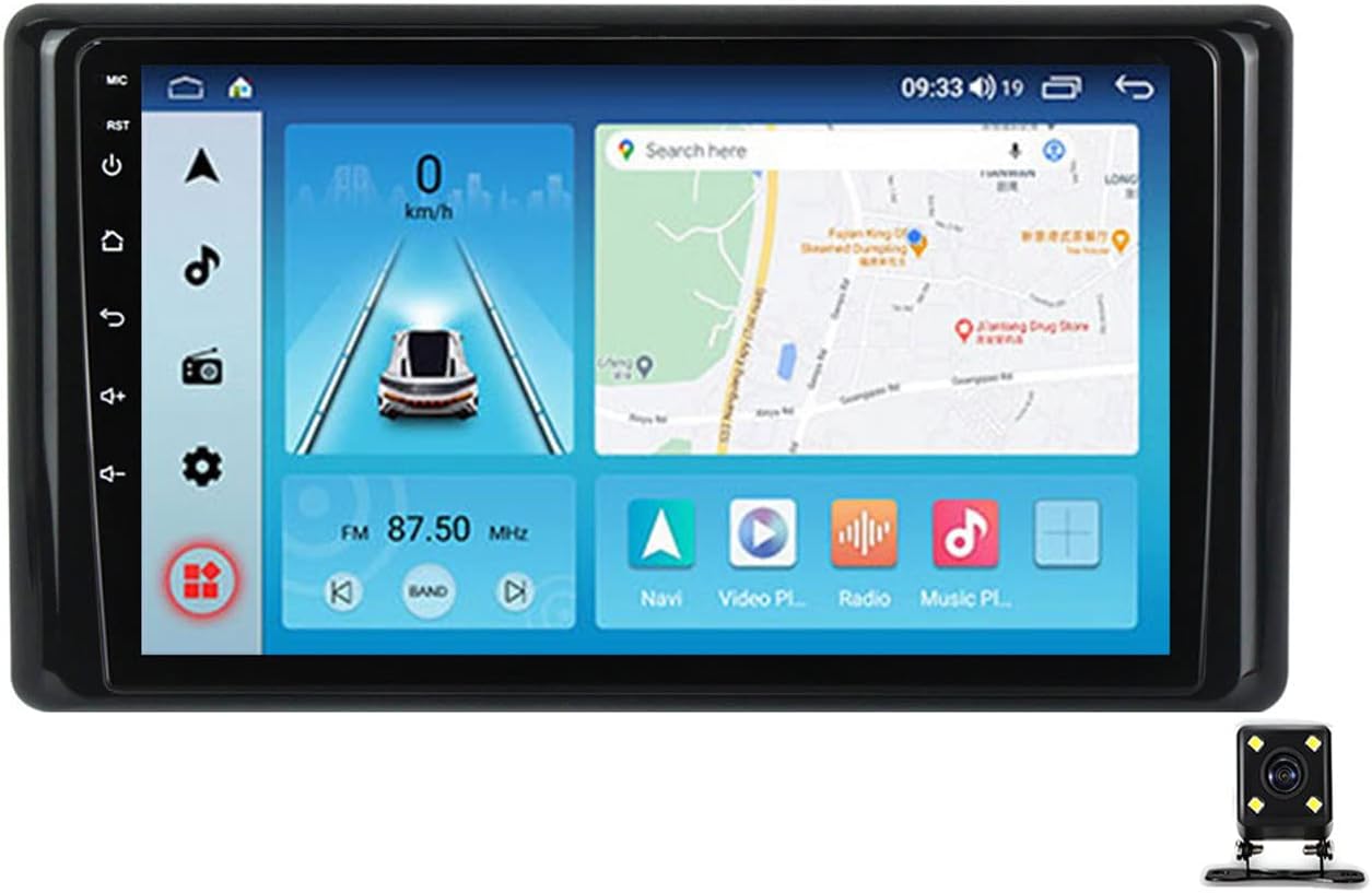Car Navigation Radio GPS Player, 9 Inch Touchscreen Stereo for Toyota Raize 2020 with Backup Camera, Bluetooth, Steering Wheel Controls, Mirror-Link, FM Car Radio Receiver