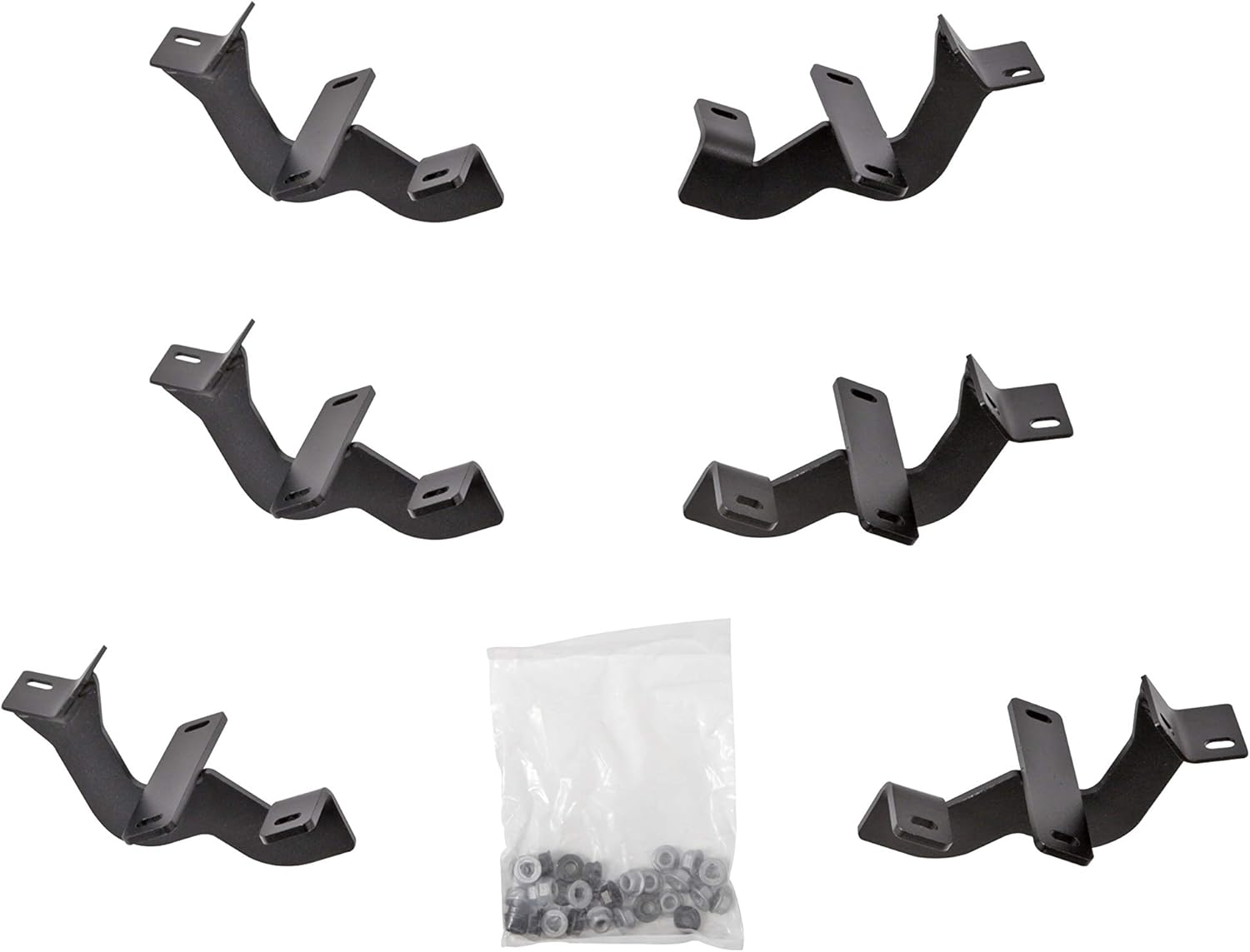 Dee Zee DZ 66327 Hex Side Step Bracket Kit, Black