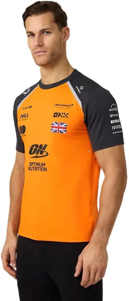 Castore McLaren F1 2025 Men's Lando Norris Team T-Shirt (Autumn Glory, XXL)