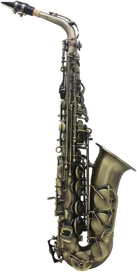 EB Alto Saxophone Woodwind Instrument Black Nickel with Case (Color : 3)