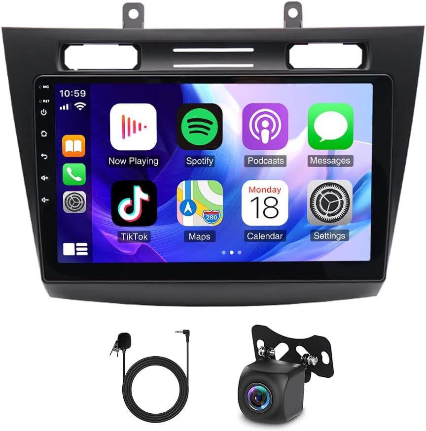Car Stereo Radio for Ford Transit Connect 2010-2014 with w/carplay/w/Android Auto, 10 Inch IPS Touch Screen w/Android 14 Car Audio Receiver with GPS Navigation w/Bluetooth WiFi Backup Camera, 2G+32G