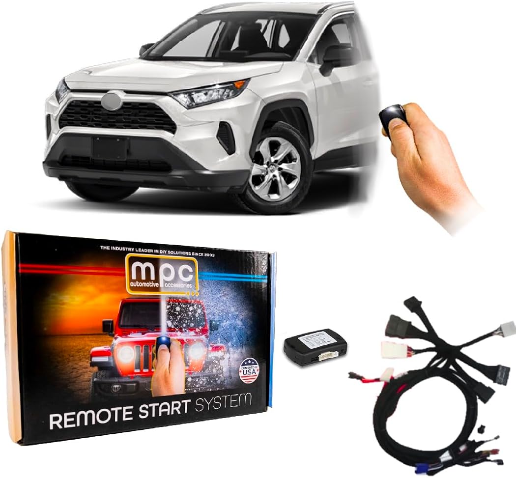 MPC Remote Activated Remote Start Compatible with 2019-2021 Toyota RAV4 |Push to Start| Plug N Play - Premium USA Tech Support