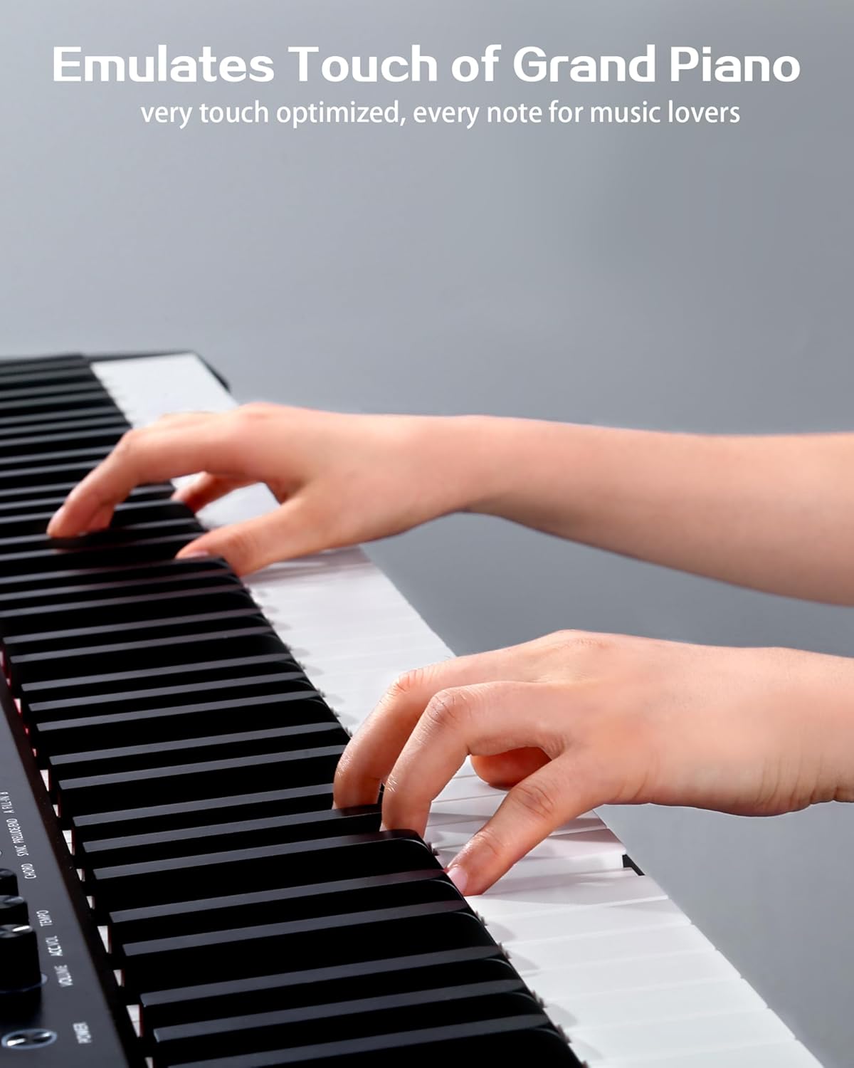 D5 Portable 88 Keys Digital Piano with Weighted Hammer Action, 3-Pedal Professional Electronic Keyboard for Beginners & Advanced Pianists, Portable Stage Piano for Home, Studio & Performance