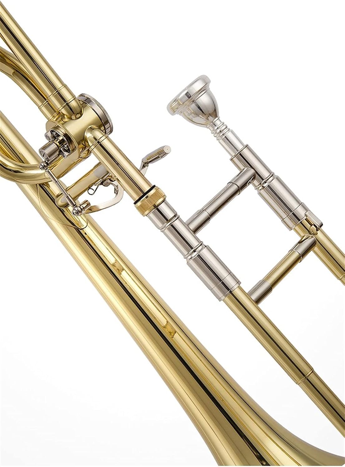 Student Trombone Tune Trombone B/F Lacquered Gold Nickel-Plated Brass Trombone Kit