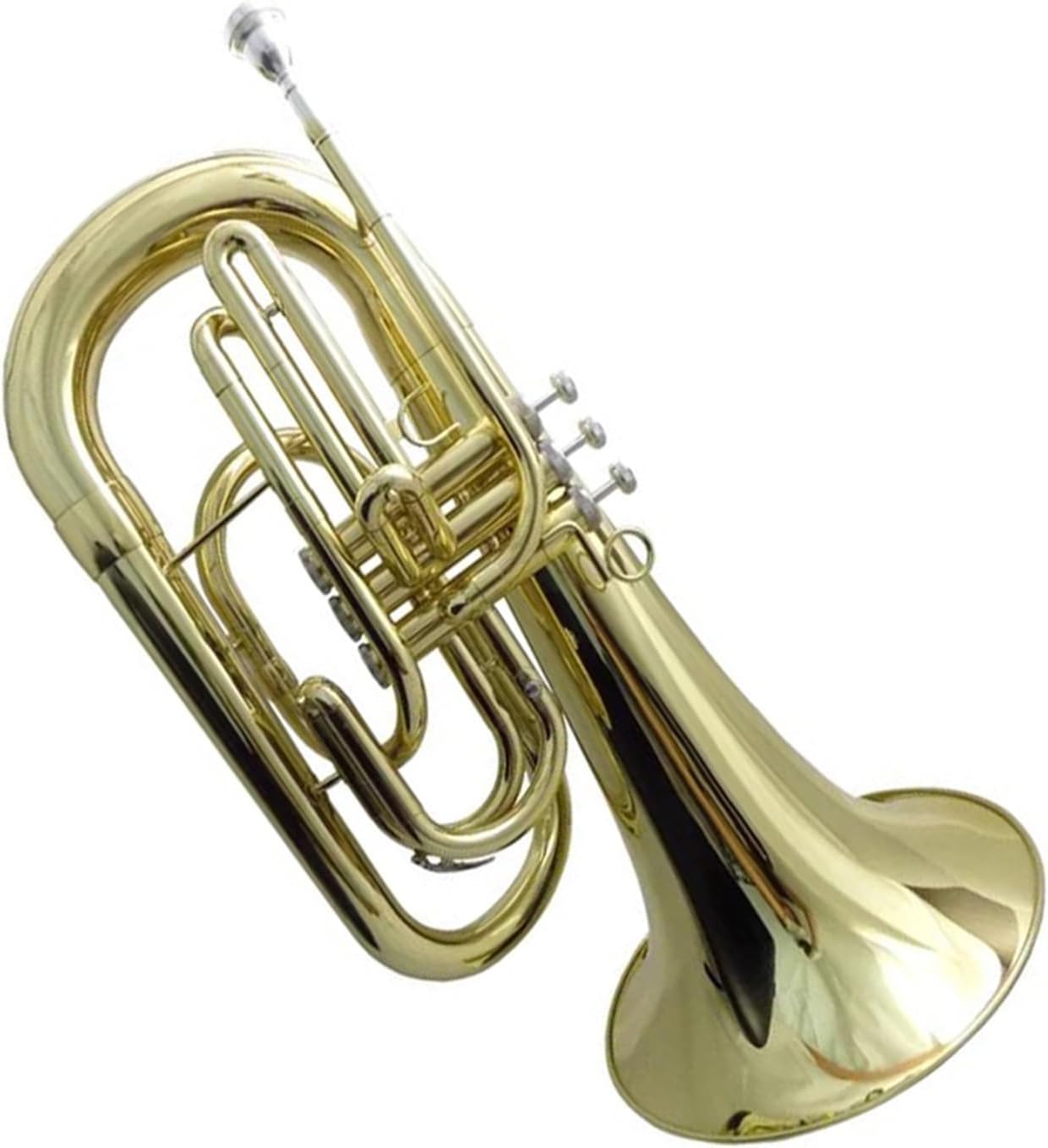 Beginner euphonium Bb Marching Euphonium Musical Instruments With Case Mouthpiece Yellow Brass Body Lacquer Finishes