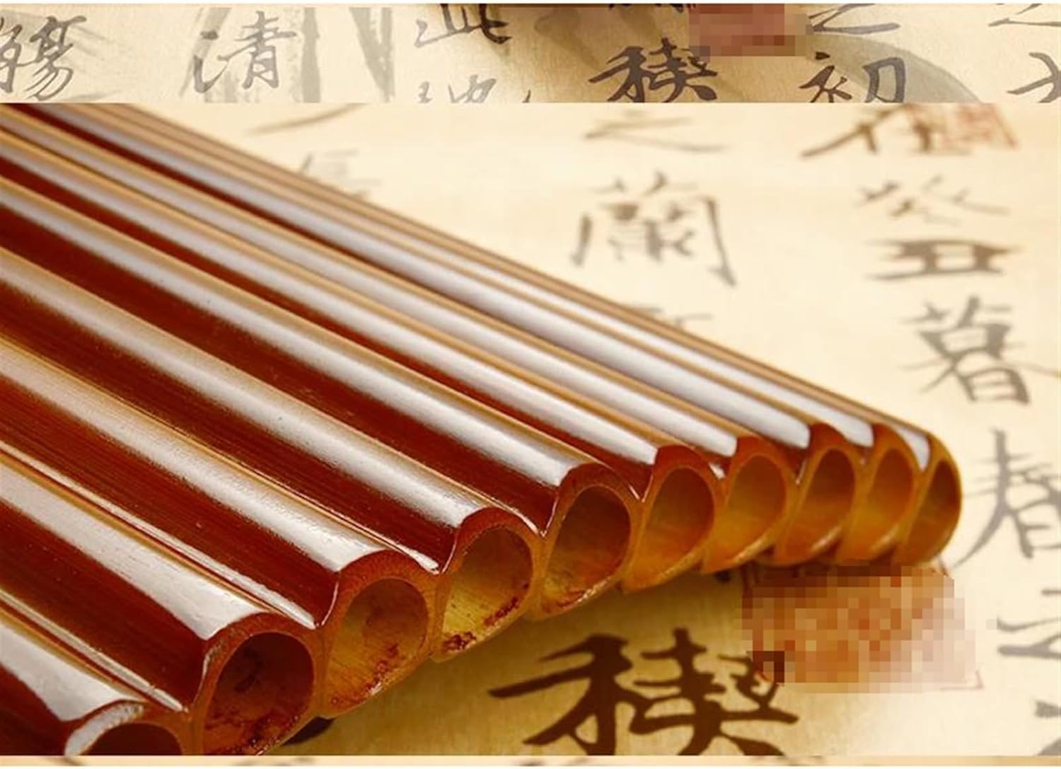 C Key Handmade Panpipes Woodwind Instrument Chinese Traditional Musical Instrument 25 Pipes Pan Flute (Color : Left)