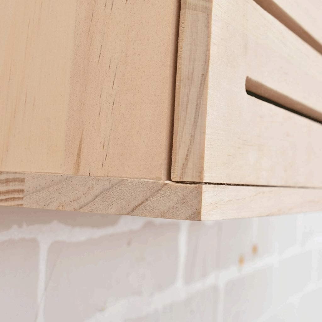 Wooden Wireless Router Storage Box,Wall-Mounted WiFi Storage Box,Wireless Router Storage Shelf Creative TV Set-top Box Wall Storage(31.6 * 7.6 * 17.6cm)