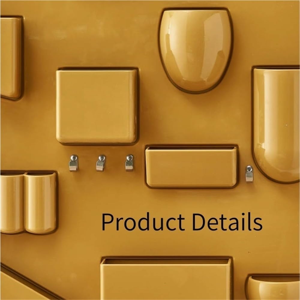 Wall Hanging Storage Shelf, Plastic Wall Mount Organizer, Cute Small Item Wall Storage for Bedrooms, Living Rooms, Offices, Dormitory(Bronze)