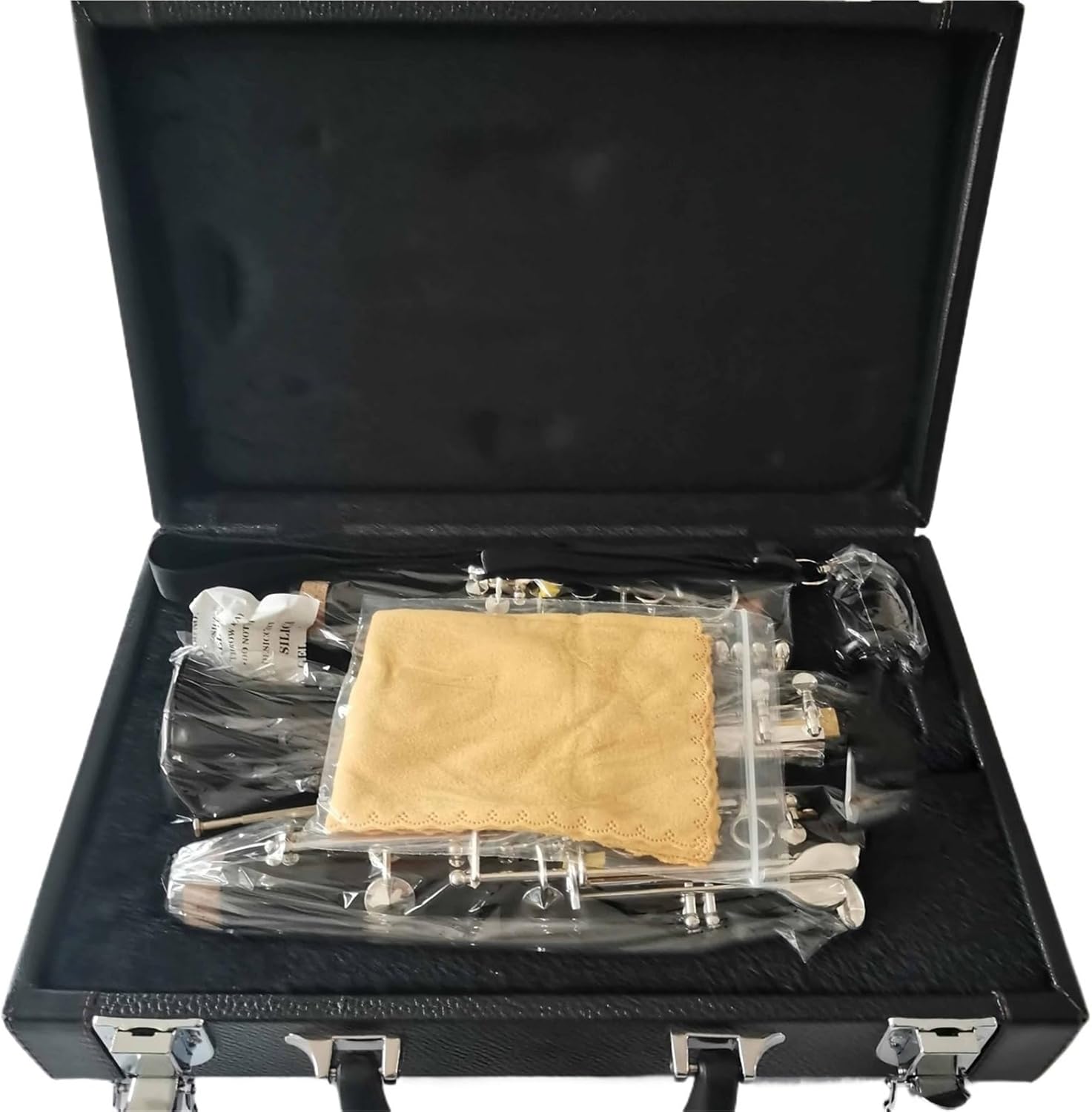 Woodwind Musical Instrument Brass Silver Plate Clarinet Ebony G Tone Suitable