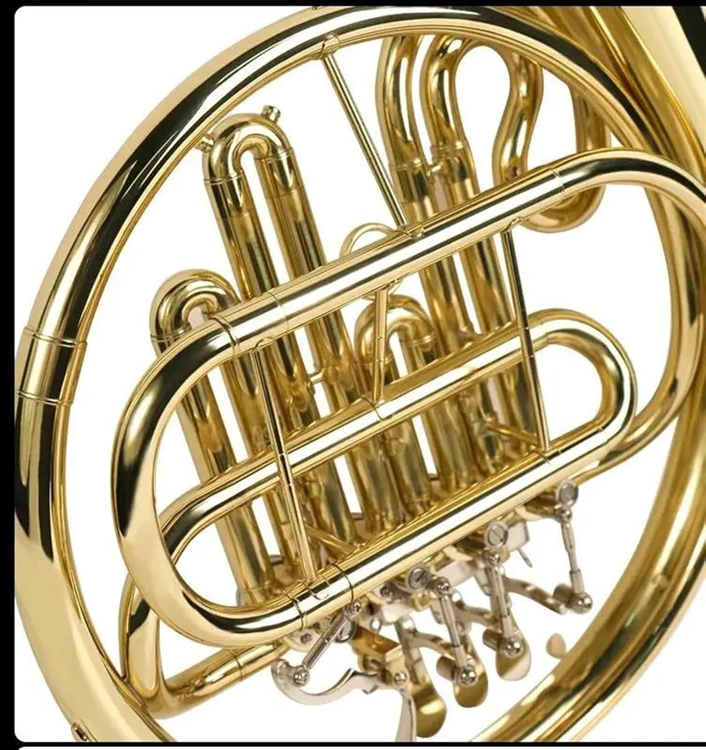 Brass French Horn Wind Instrument Single Key Of Bb Brass French Horn