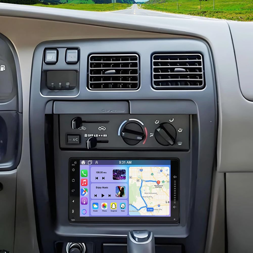 Android 14 Car Stereo for Toyota 4Runner 1996-2002 with Wireless CarPlay and Android Auto, 7 Inch Touch Screen Double Din Car Radio Head Unit with GPS Bluetooth WiFi FM RDS SWC BT Backup Camera, 2+32G