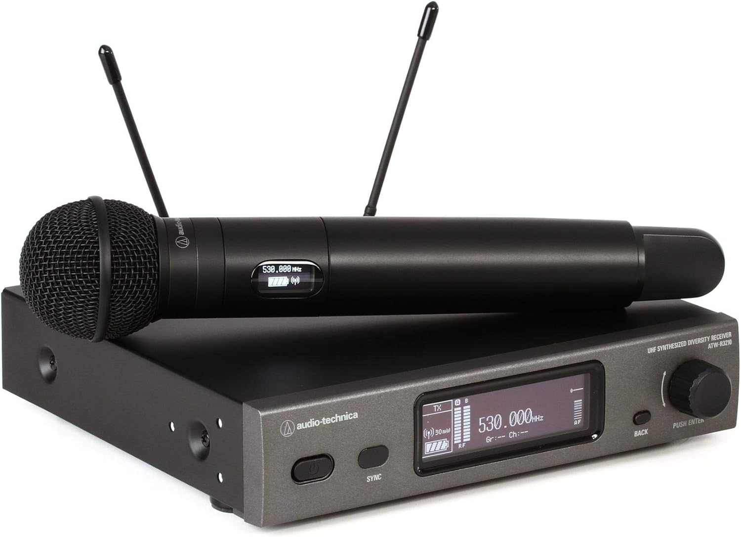 Audio-Technica 3000 Series Wireless System Audio Wireless Handheld Microphone System (ATW-3212/C510DE2)