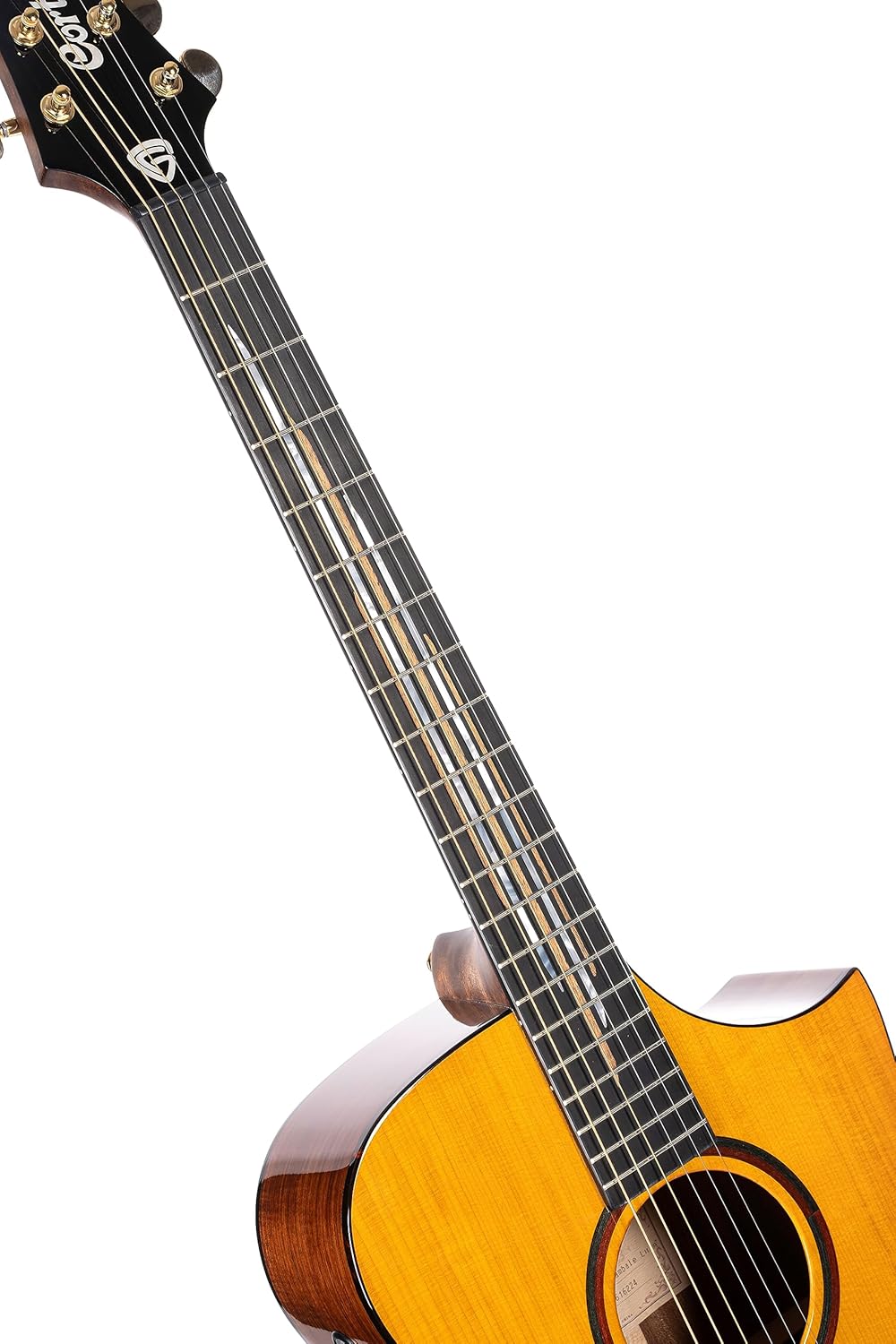 Cort 6 String Acoustic-Electric Guitar, Right, Natural Glossy, Full (LUXEII)