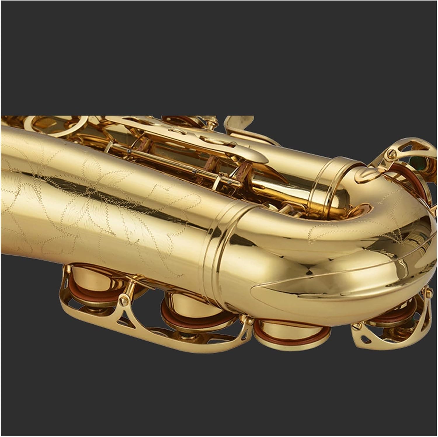 Drop-E Brass Alto Saxophone Natural Shell Button Wind Instrument Suitable for Beginners to Play Grade Test