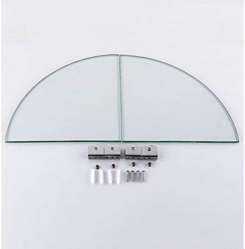 VIDI Shower Shelf, 20cm Clear Triangle Bathroom Glass Drilling Wall Hanging Corner Organizer Storage Shelves