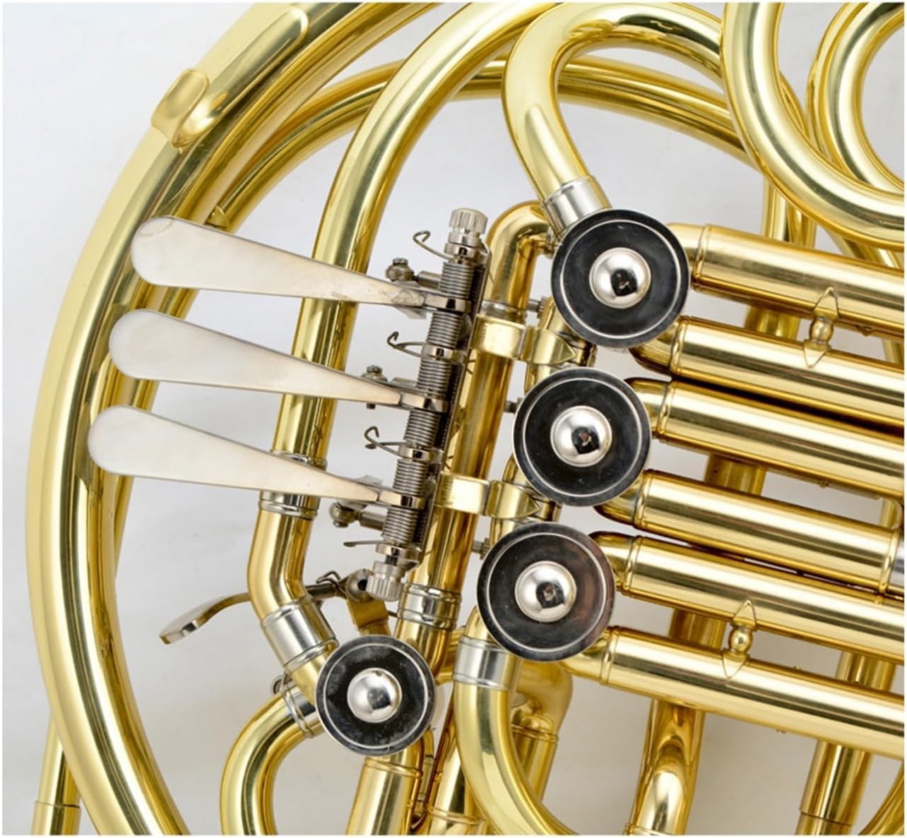 Brass French Horn Four-key Double B Flat Lacquered Gold French Horn For Adult Professional Stage Performance Band