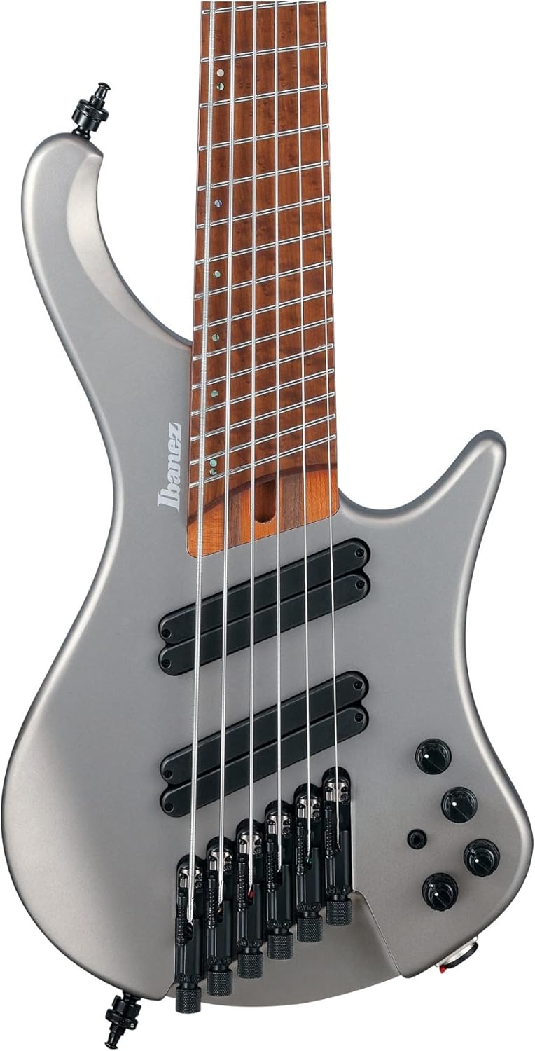 Ibanez Bass Workshop EHB1006MS 6-string Bass Guitar - Metallic Gray Matte