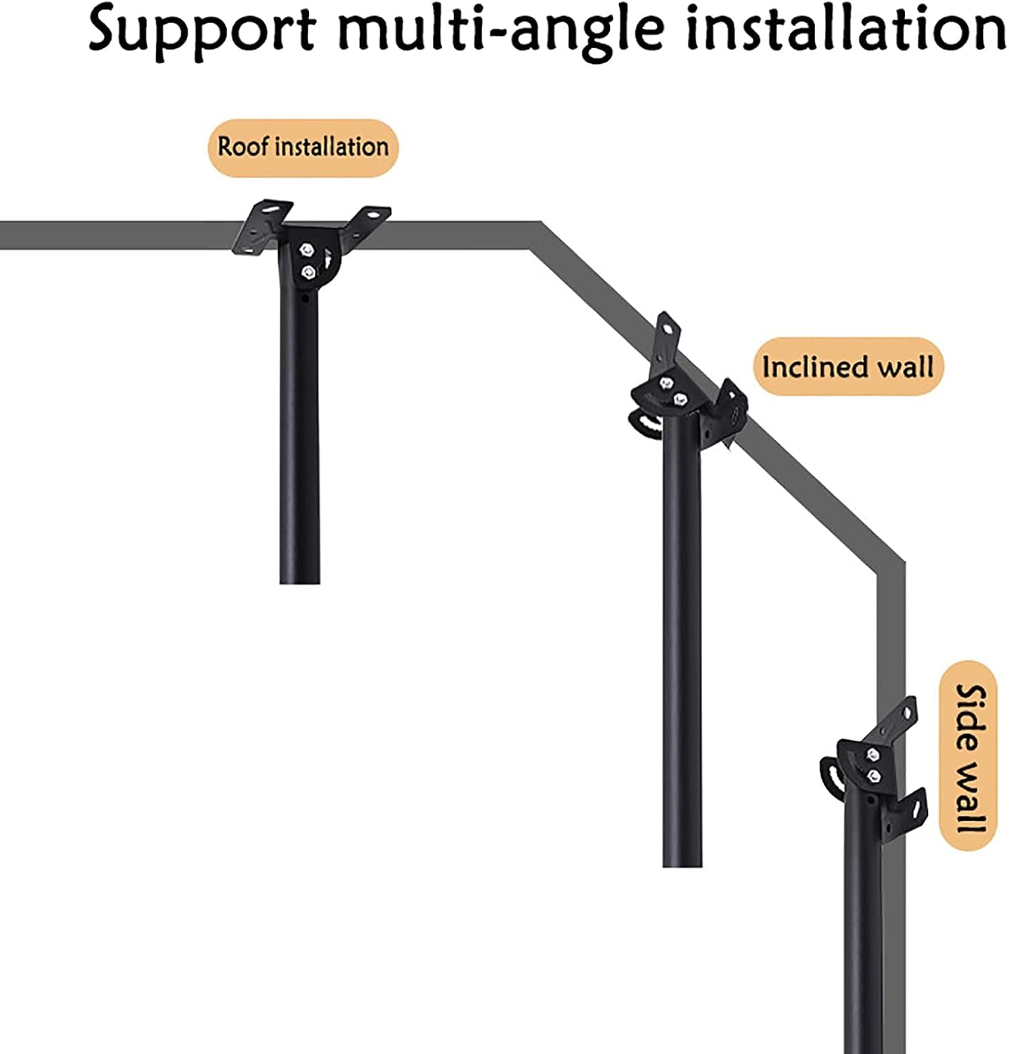 TV Stand tv Wall Mount Adjustable Heigh Ceiling TV Mount Bracket, 90° Tilt TV Bracket, for Most 19-55 Inch LED Screen Display,1m