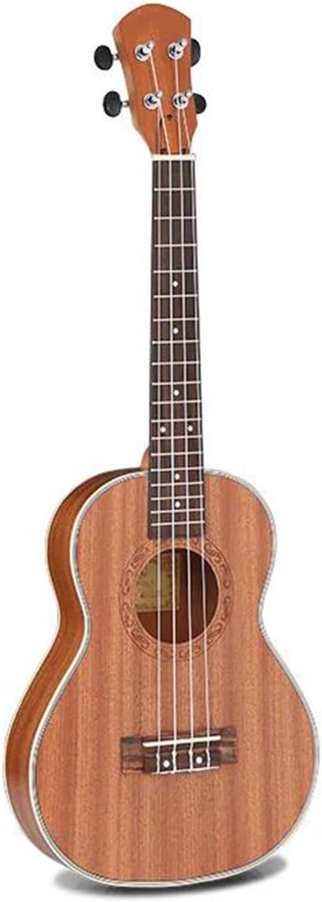 Adult Ukulele Ukulele 30 Inch Sapele Mini Electric Bass Acoustic Guitar 4 String Ukulele Mounted Pickup Travel Guitar Music Guitar(A)