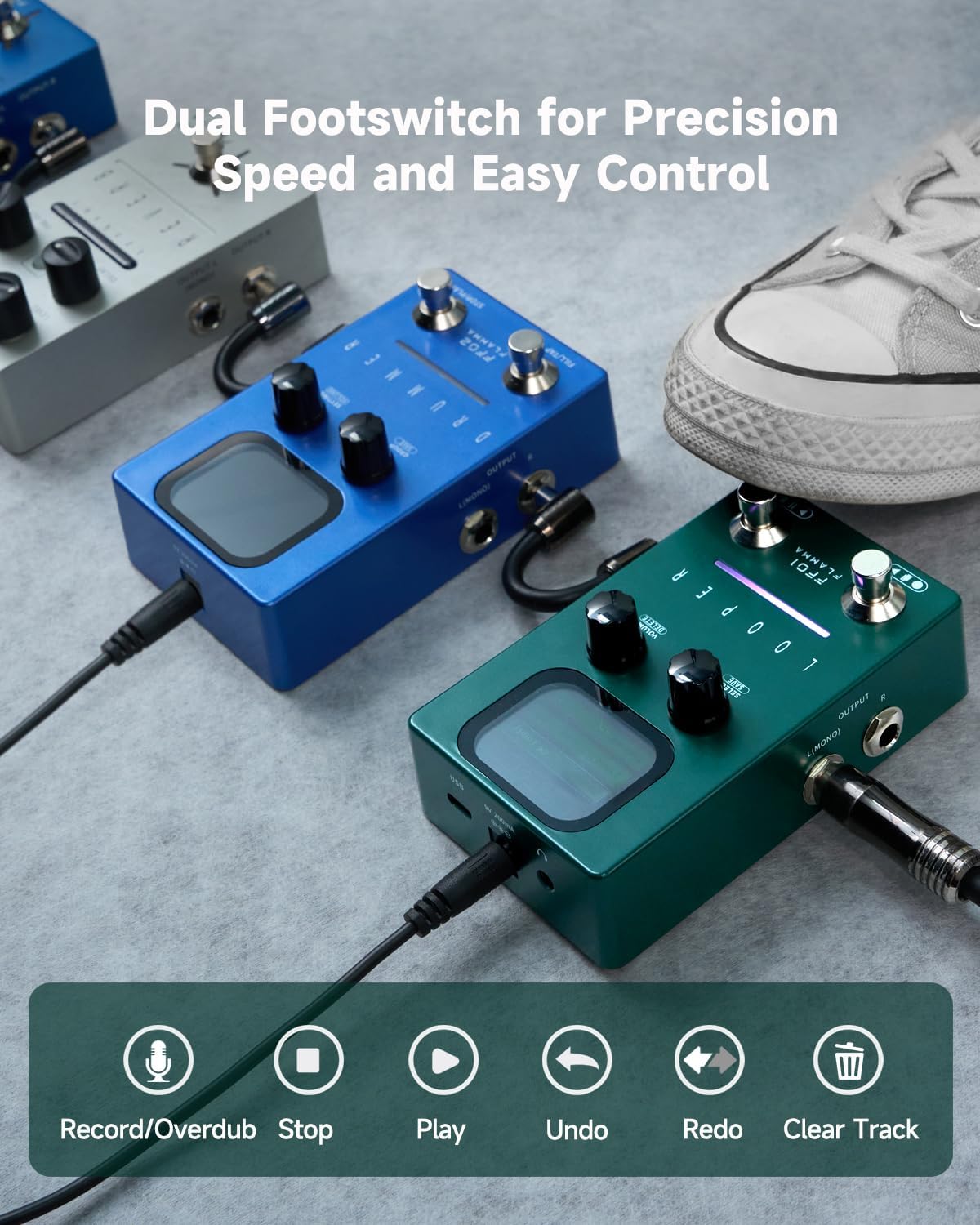 FLAMMA FF01 Looper Pedal and FC04 Tuner Pedal