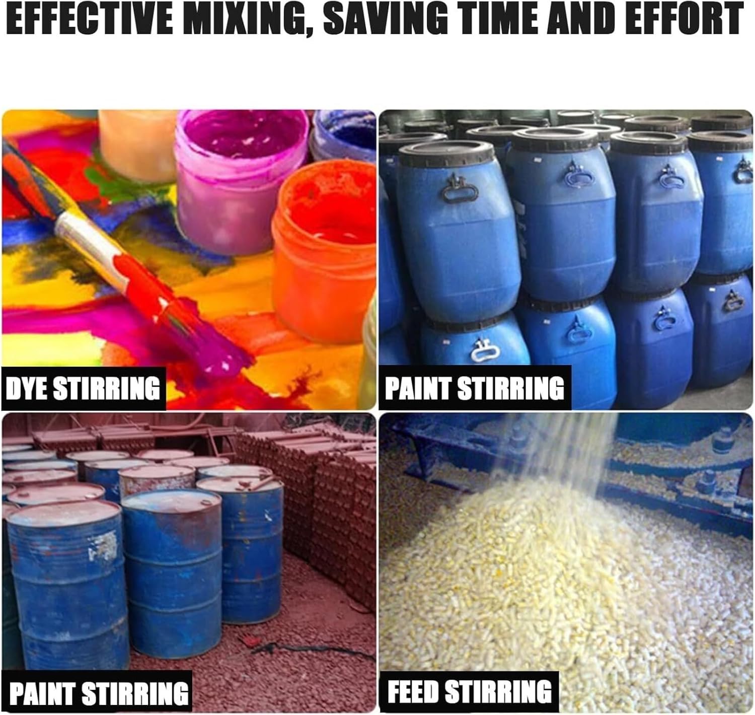 5 Gallon 1/8HP Air Agitator Blender Stirrer,Lifting Platform Paint Coating Mixer,Paint Stirring Machine,Folding Propeller,for Paints,Coatings,Glues,Inks